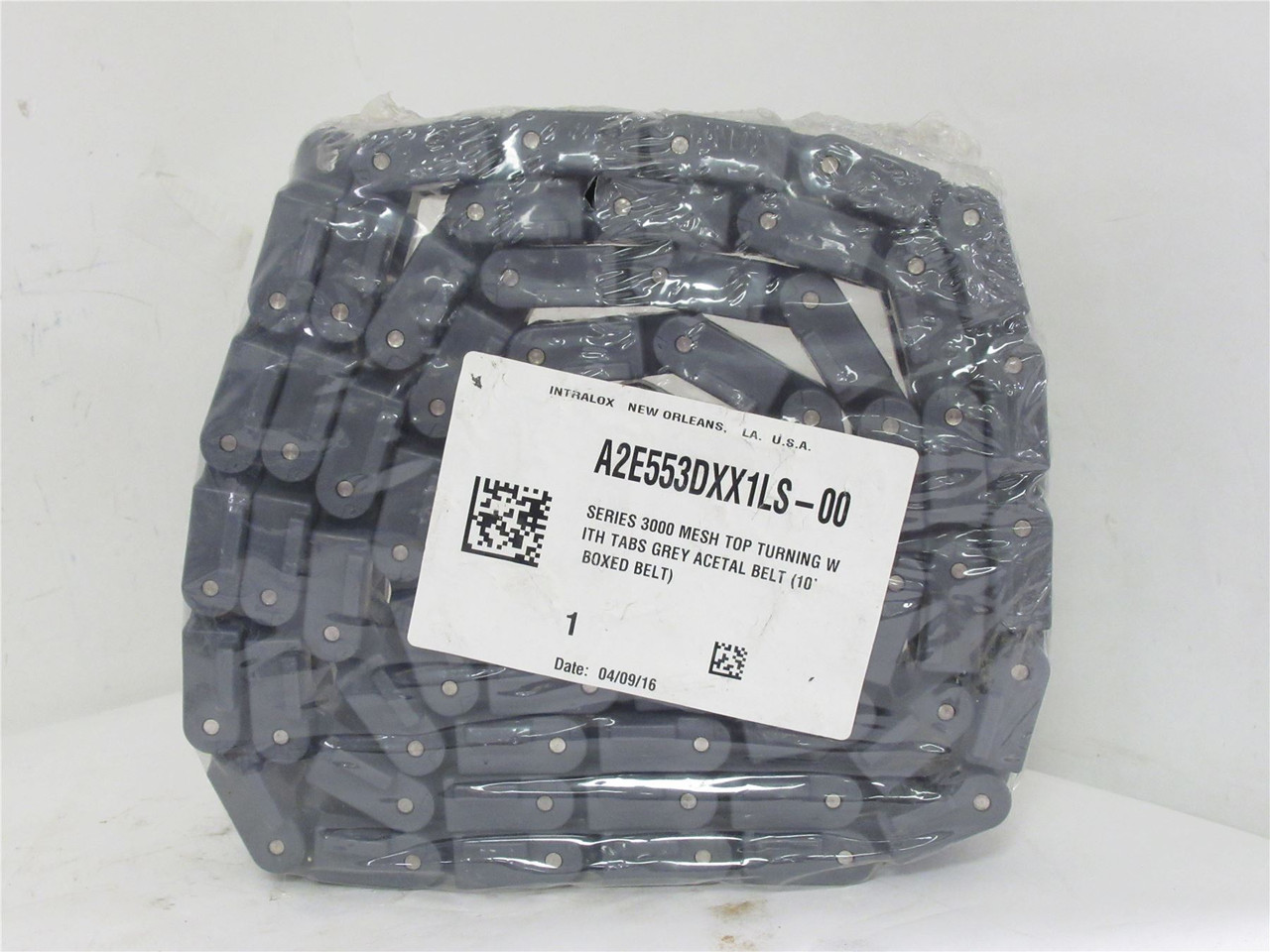 Intralox A2E553DXX1LS-00; Series 3000 Mesh Top Turning Belt