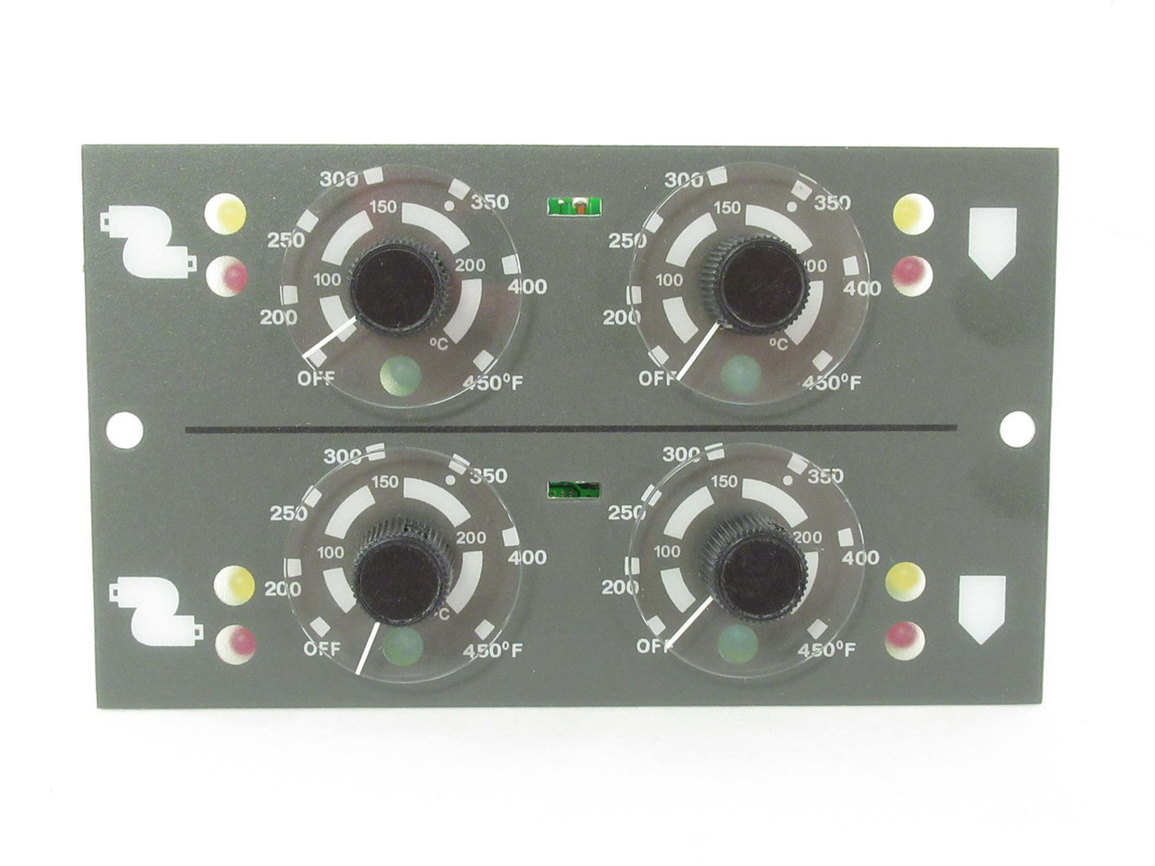 Nordson 222620A; Temp Control Panel; 4 Dials; LED Indicators