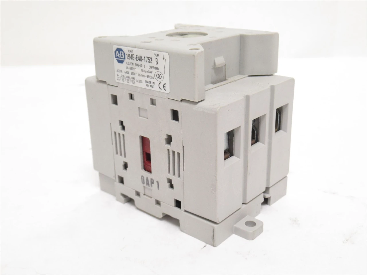 Allen-Bradley 194E-E40-1753; Disconnect Switch; NO knob