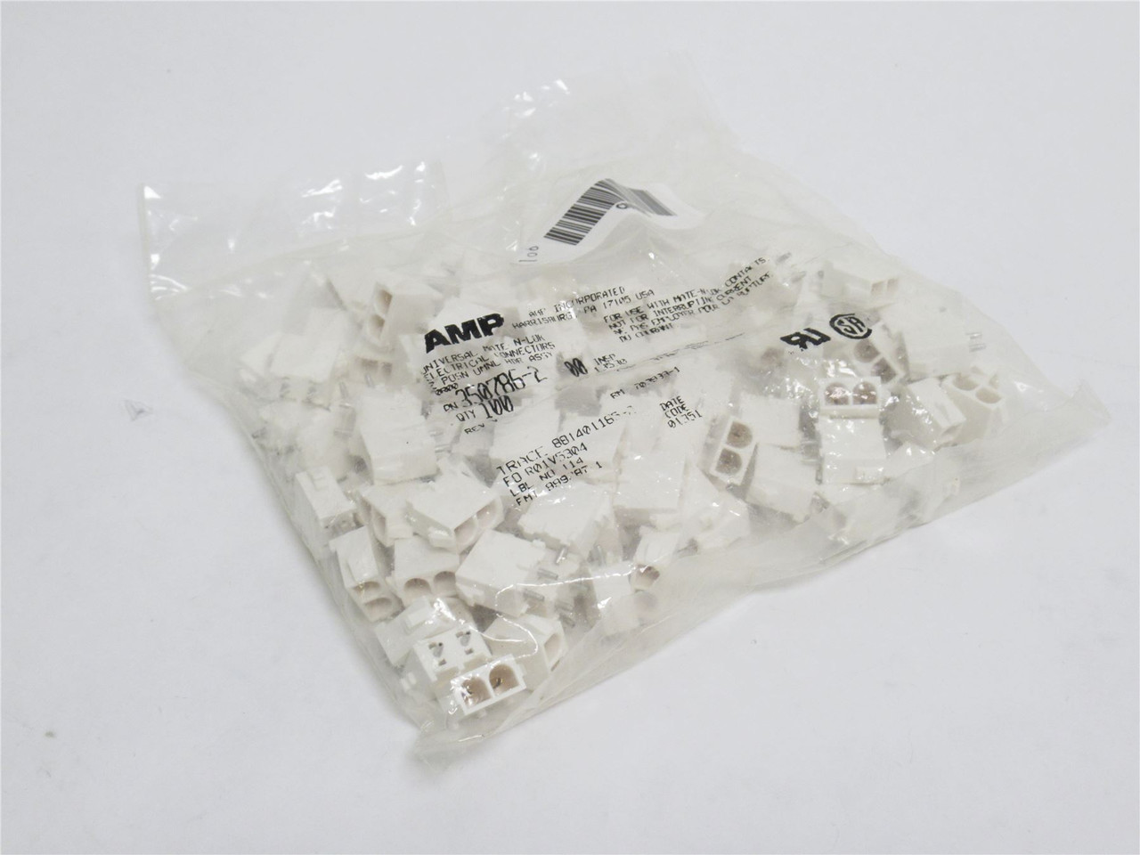 AMP 350786-3; Lot-95 Connector Headers; Male; 2-Position