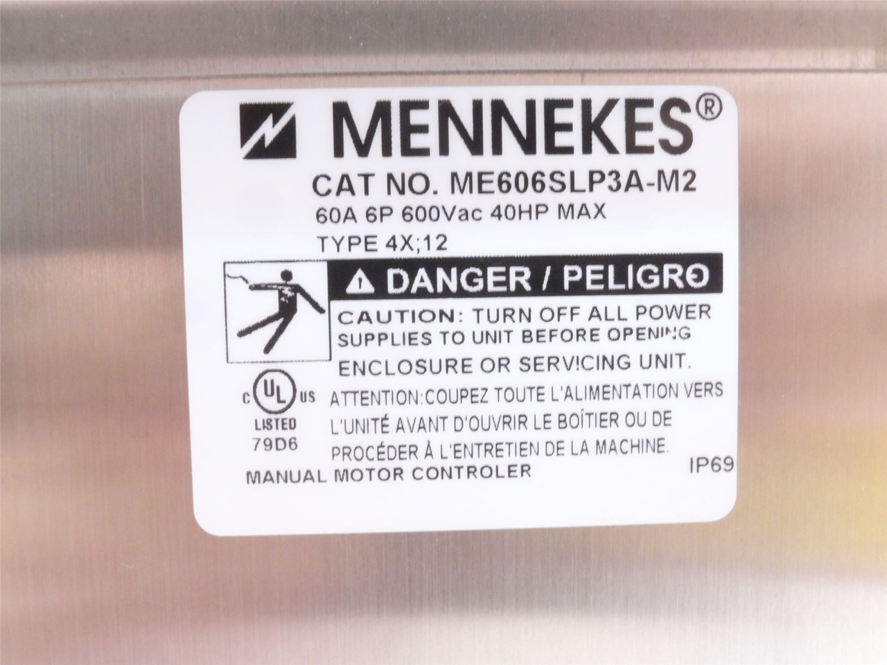 Mennekes ME 606SLP3A-M2; Motor Disconnect Switch; 60A; 600V