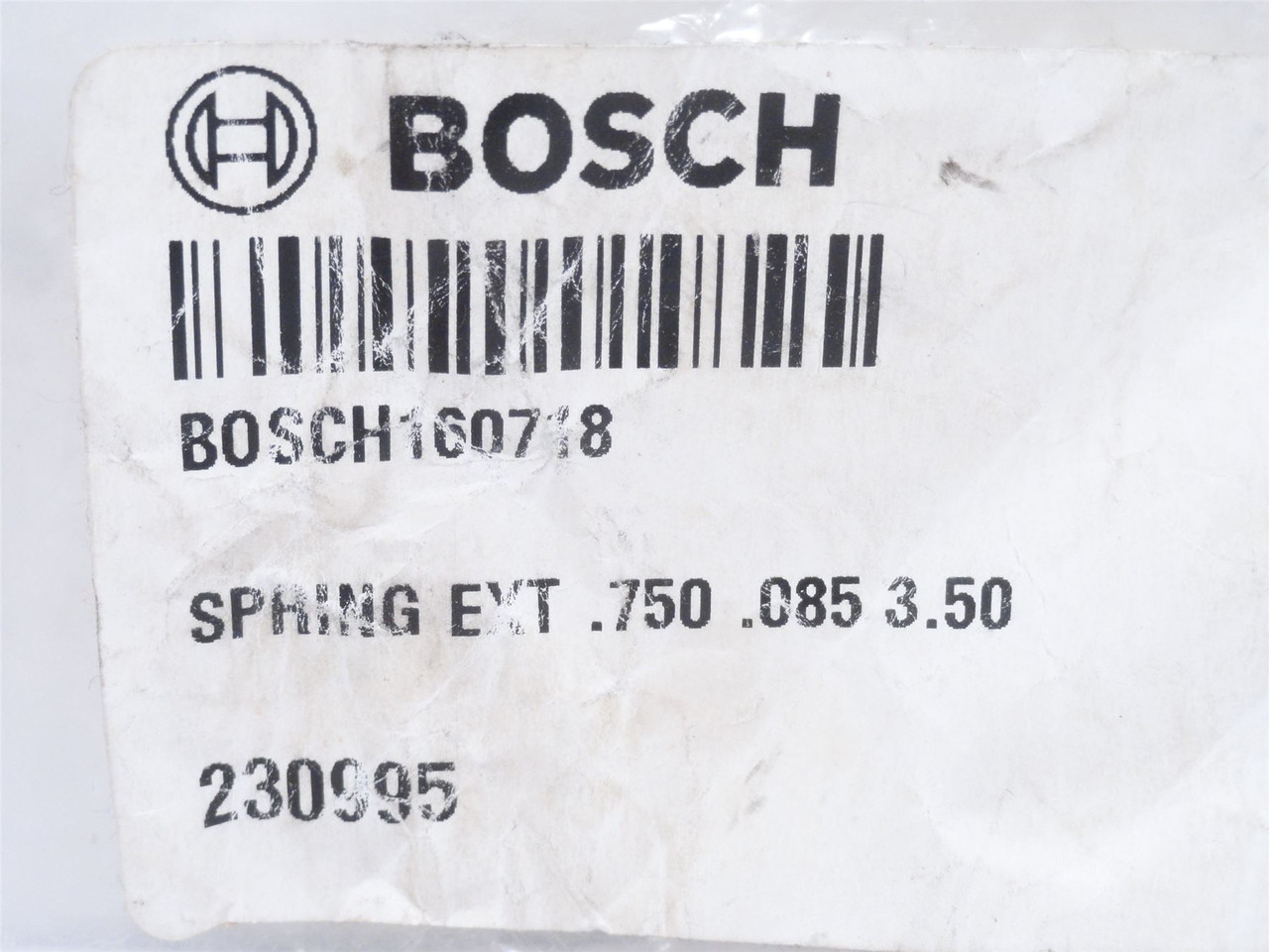 Bosch 230995; Extension Spring 3/4"OD x 3-1/2" Long