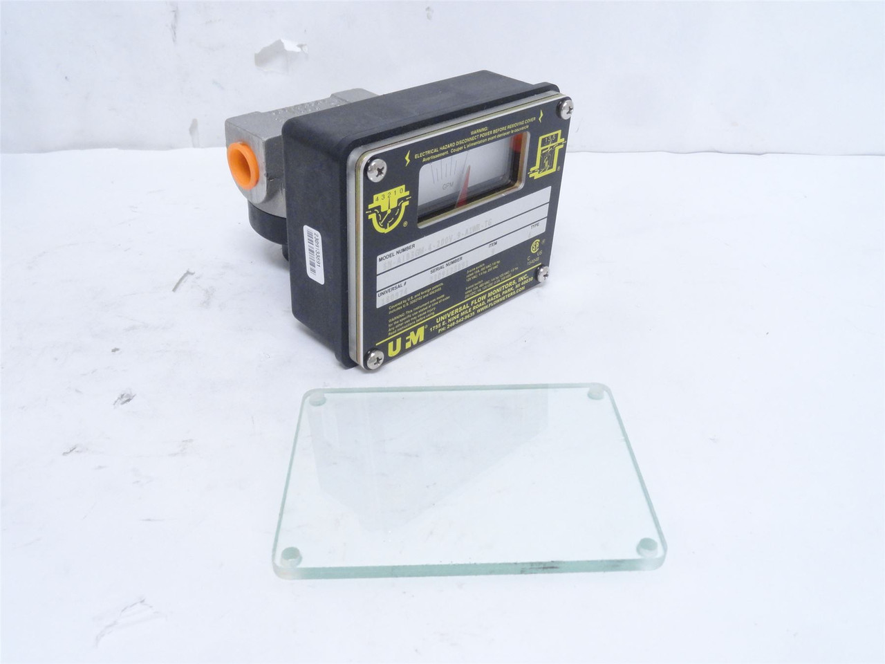 UFM SN-AIB3GM-4-200V.9-A1WR-TG; Flow Monitor; 0-3GPM; 3/8NPT