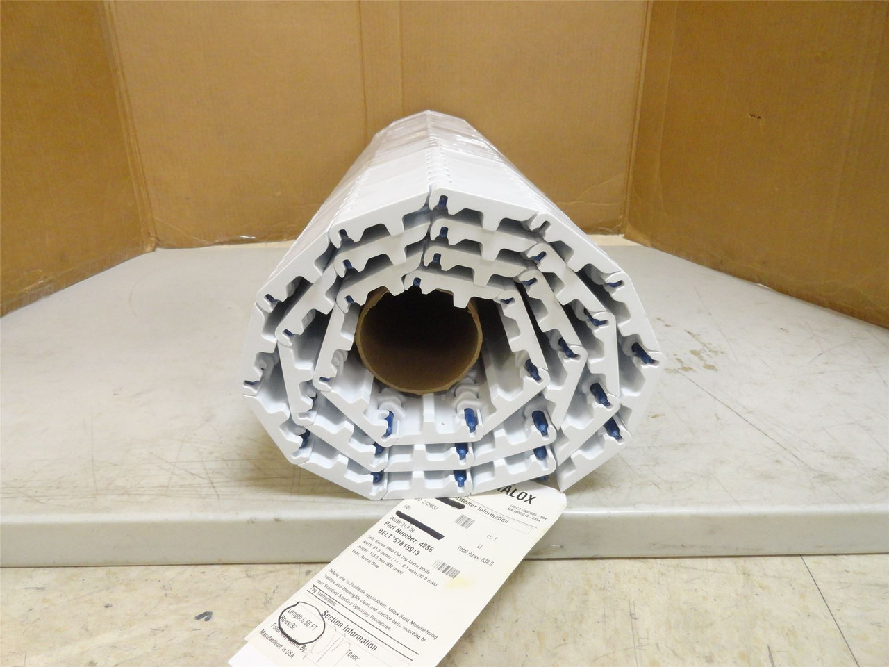 Intralox S1800-32-6.6; Flat Top Belt; 32" Wide x 6.6' Long