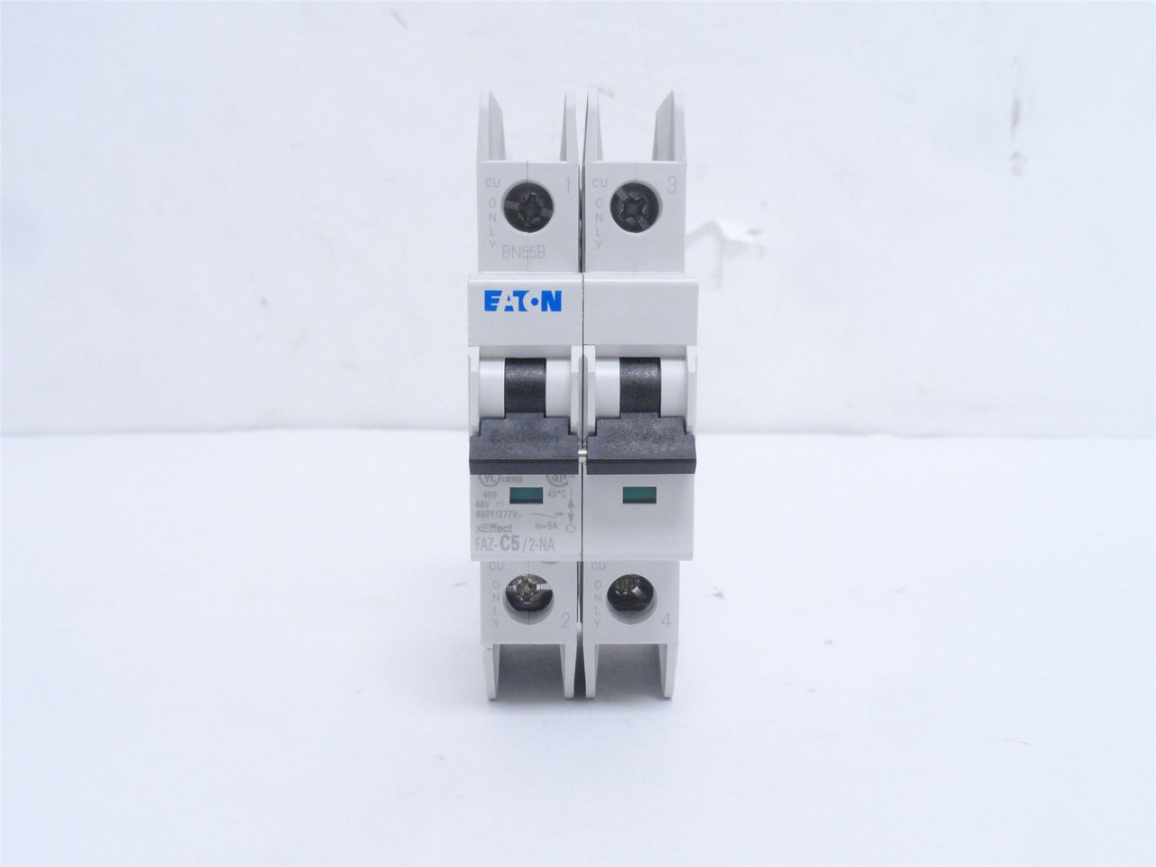 Eaton FAZ-C5/2-NA; Circuit Breaker; 5A; 2P; 277/480VAC