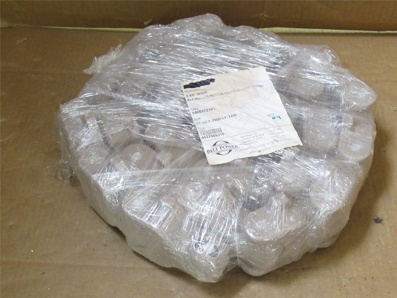 Belt Power REX2500-LF-TAB; Multi-Flex Knuckle Chain 2-5/8"W