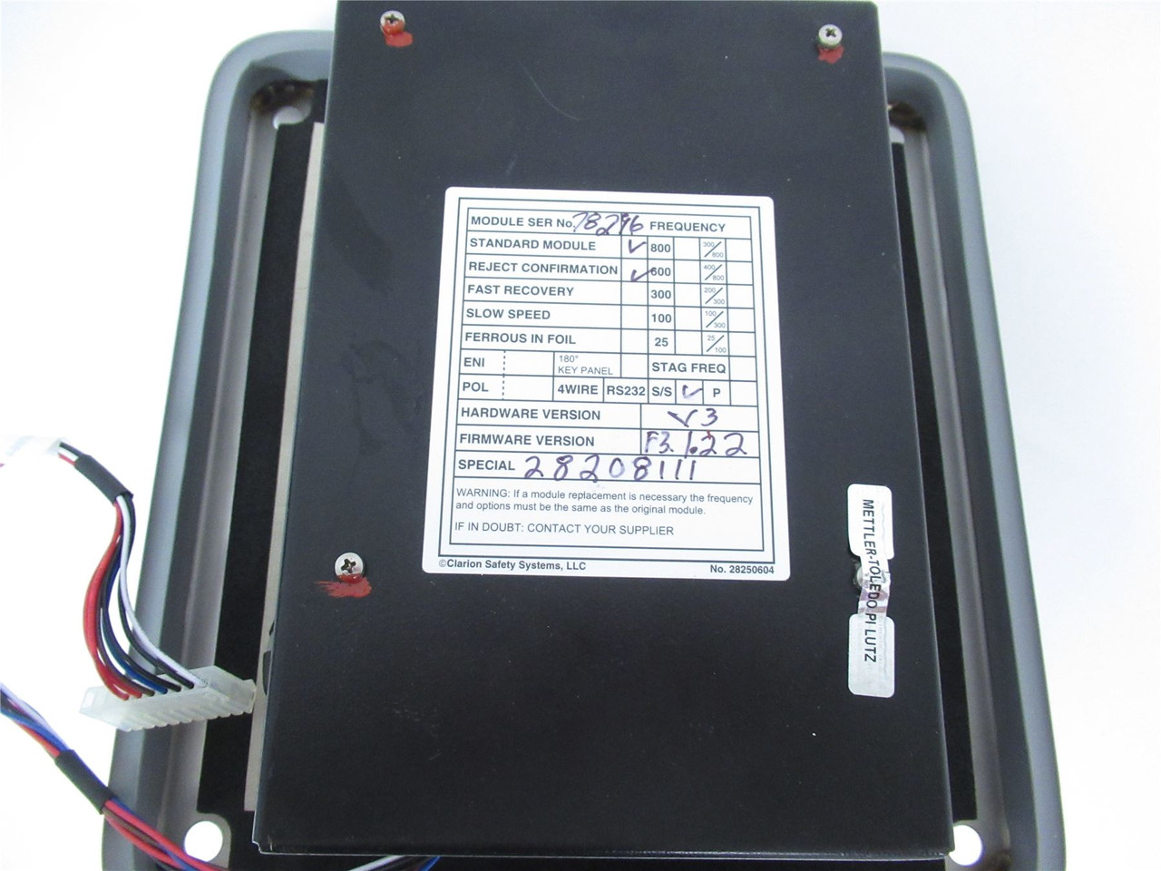 Mettler Toledo 28208111; Safeline MODULE V3/100/300 SS REFURB