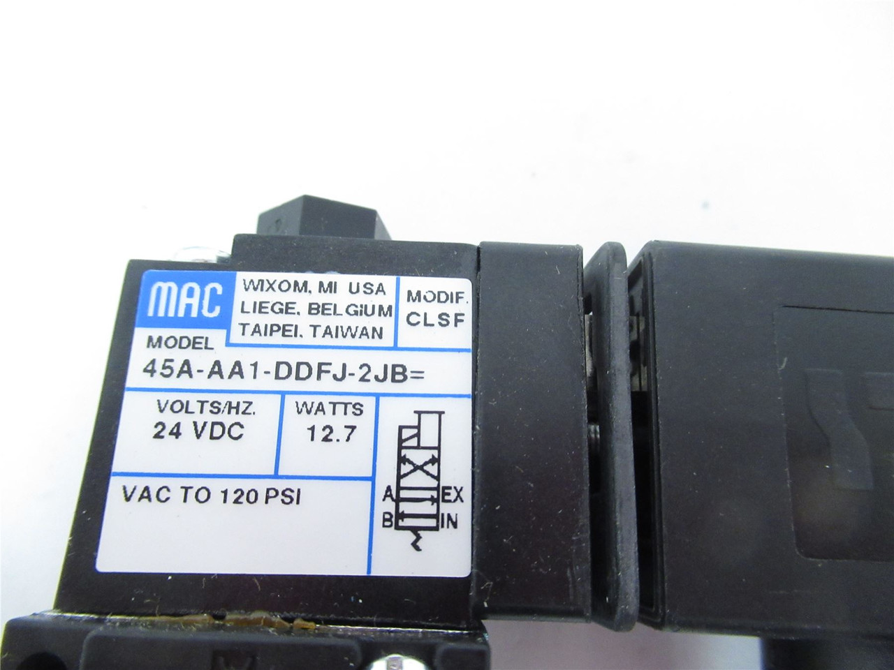 MAC 45A-AA1-DDFJ-2JB; Solenoid Valve 4 Way 1/8NPFT Port 4 VDC