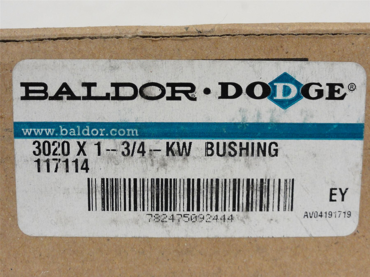 Dodge 117114; Taper-Lock Bushing 3020 Series 1.75"ID