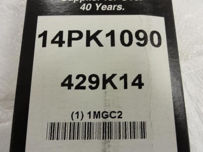 Bando 1MGC2; Belt; 14-Rib; 42.9"; 429K14; 14PK1090