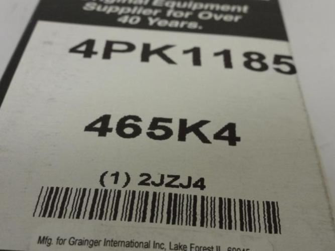 Bando 2JZJ4; Serpentine Belt; Industry Number 465K4