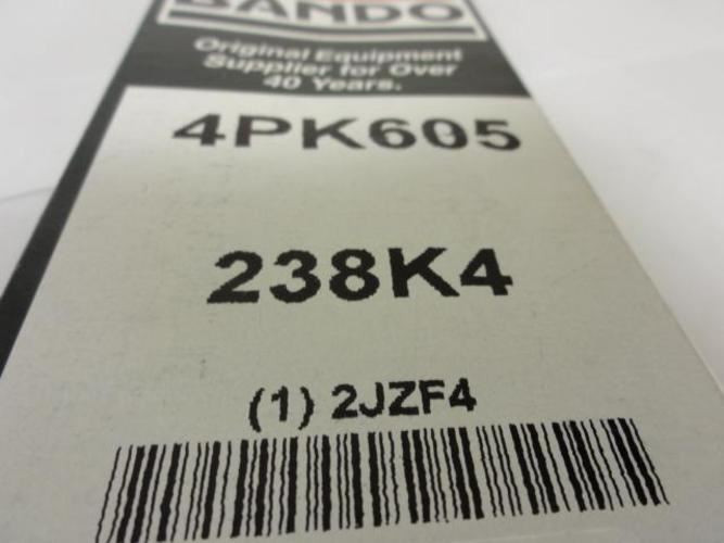Bando 4PK635; Serpentine Belt 250K4; 4-ribs 25.0"L; 2JZF7