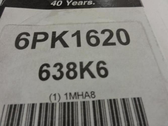Bando 1MHA8; Serpentine Belt; 63.8" Industry Number 638K6