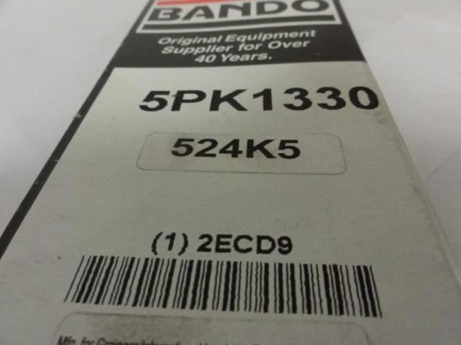 Bando 2ECD9; Serpentine Belt; 5-Rib; 52.4" Long; # 524K5