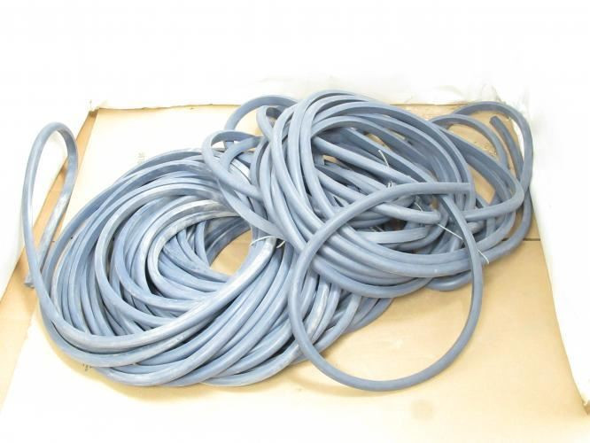 Detectamet 817-S698; Blue Silicone Rubber "D" Strip; 2x20m
