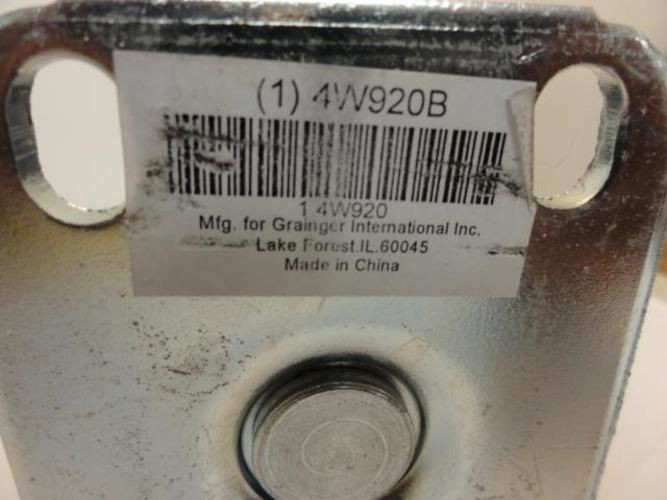 MFG- 4W920; Rigid Plate Caster; 155lb; NSF Listed