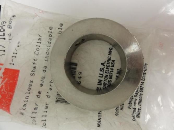 Dayton 1L649; SS Collar; Shaft; 1-11/16in