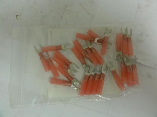 Power First 5UGJ8;  Fork Terminal; Red; 22 to 16 AWG; PK25