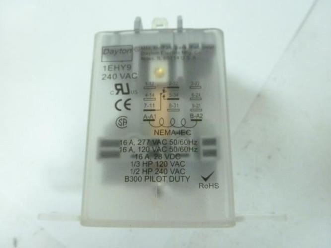 Dayton 1EHY9; Relay; 240VAC