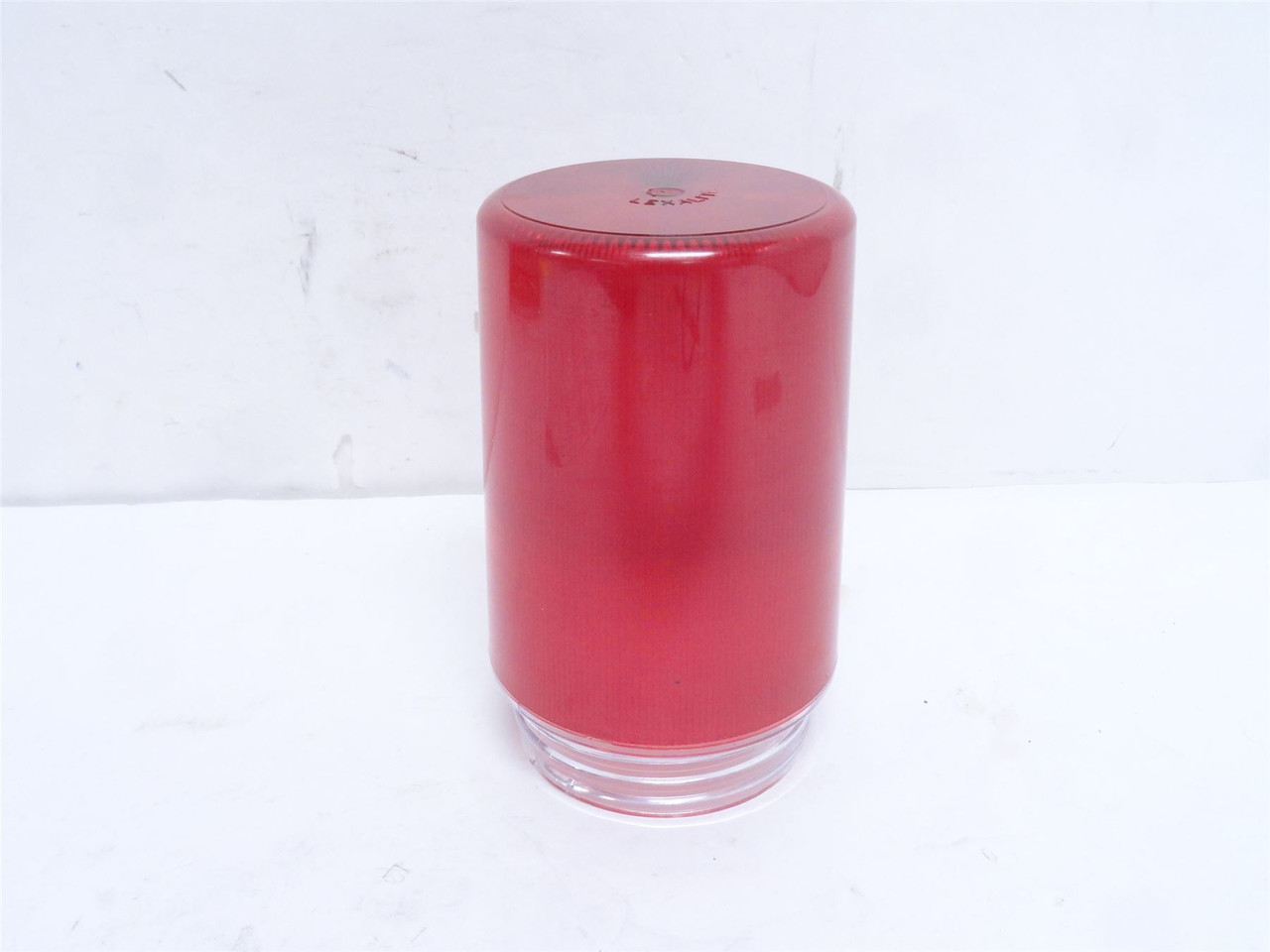 RAB- GL100PGR; Red Polycarbonate Globe; 6"Height  x 3-3/4"OD