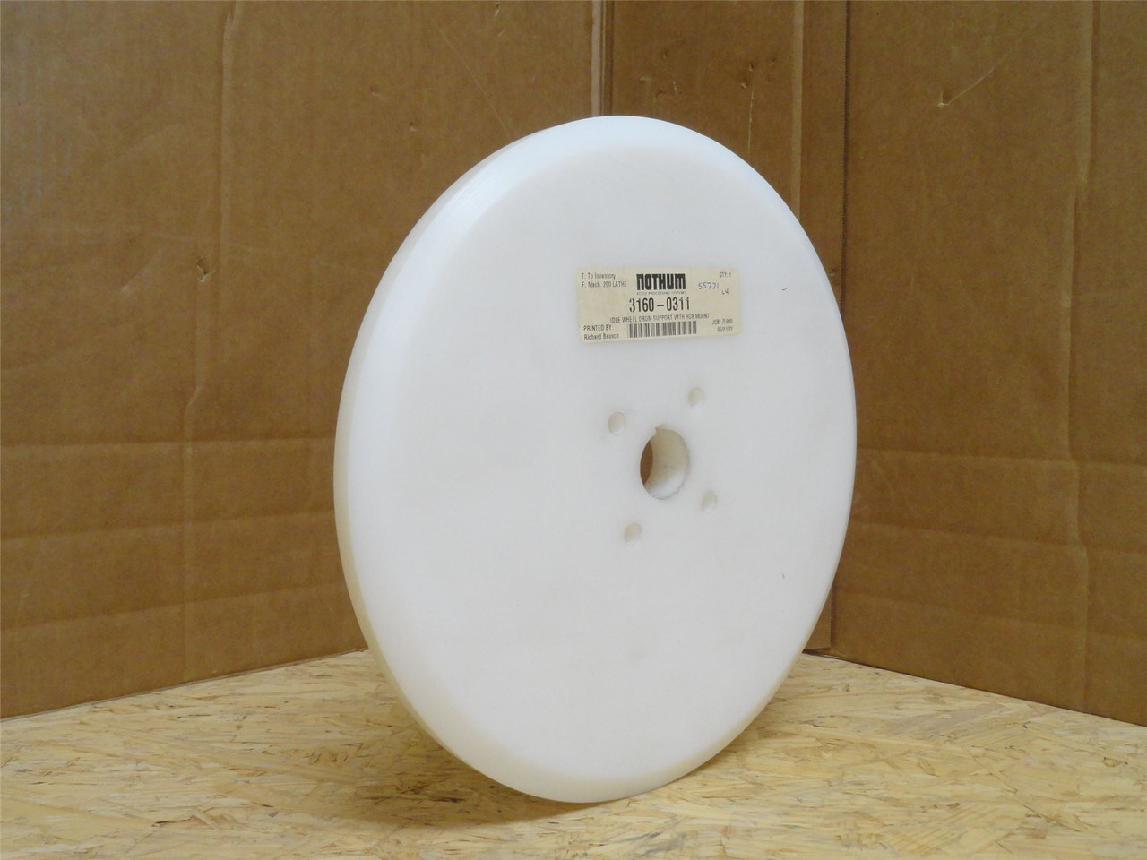 Nothum 3160-0311; Idler Drum Roller; 1-1/4"ID x 12-1/4"OD