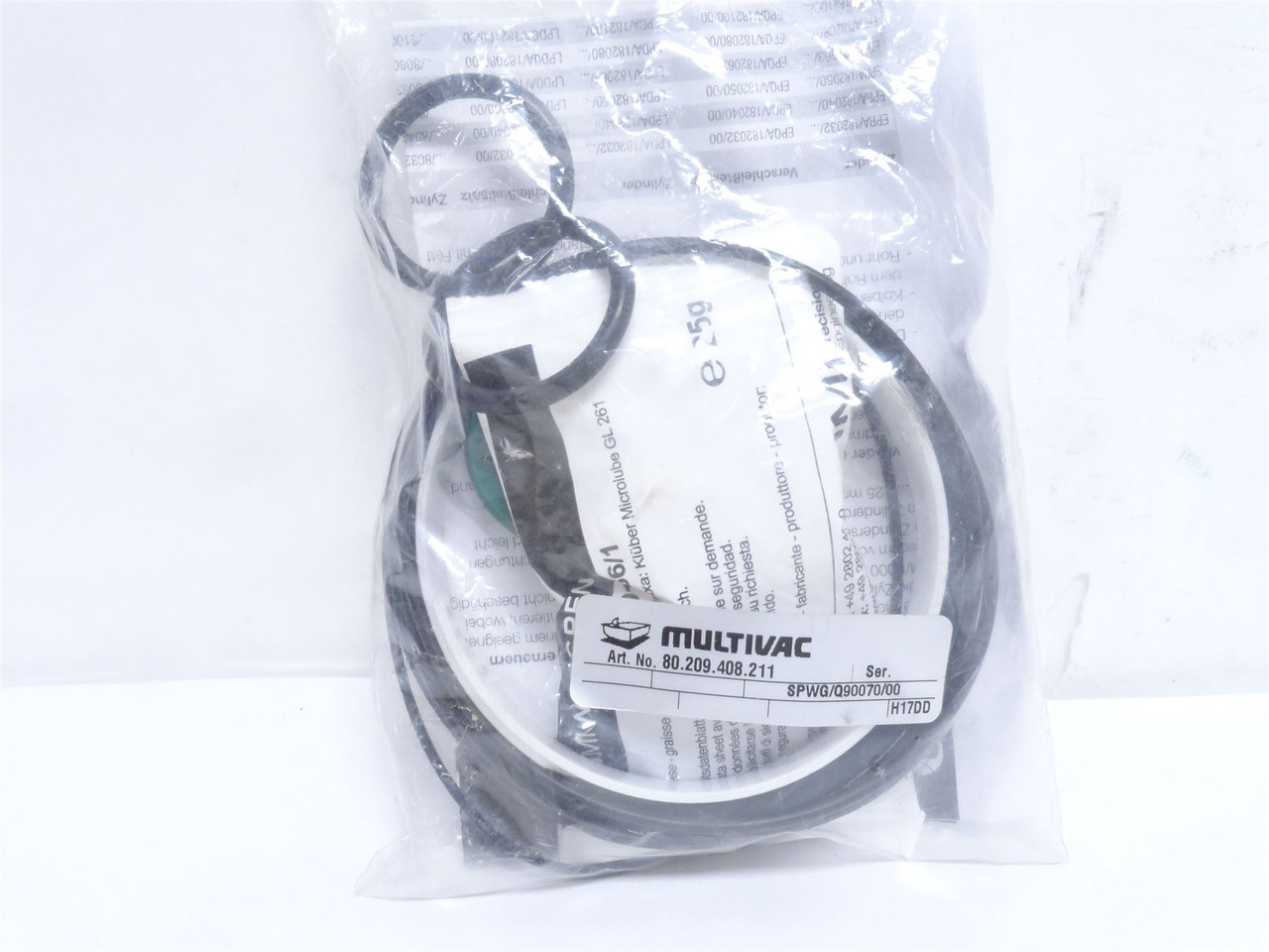 Multivac 80.209.408.211; Gasket And Seal Kit SPWG/Q90070/00