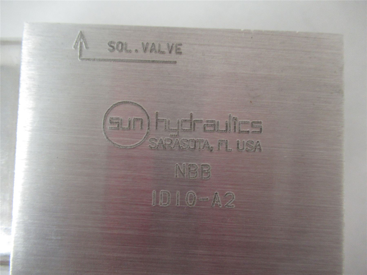 Sun Hydraulics NBB 1D10-A2; Hydraulic Valve Body 45-50 LBF FT