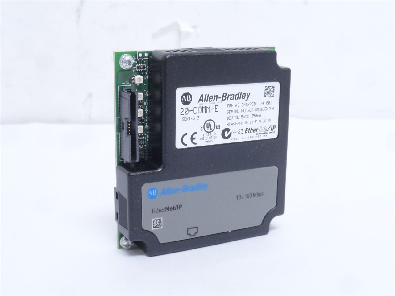 Allen-Bradley 20-COMM-E; EtherNet/IP to DPI Adapter; 5VDC