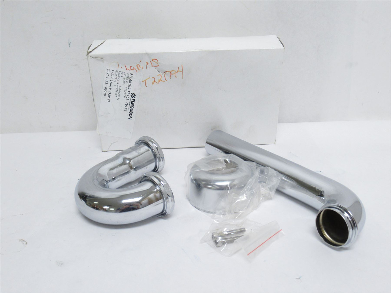 ProFlo PFPTB107; Polished Chrome Brass P Trap; Size: 1-1/2"