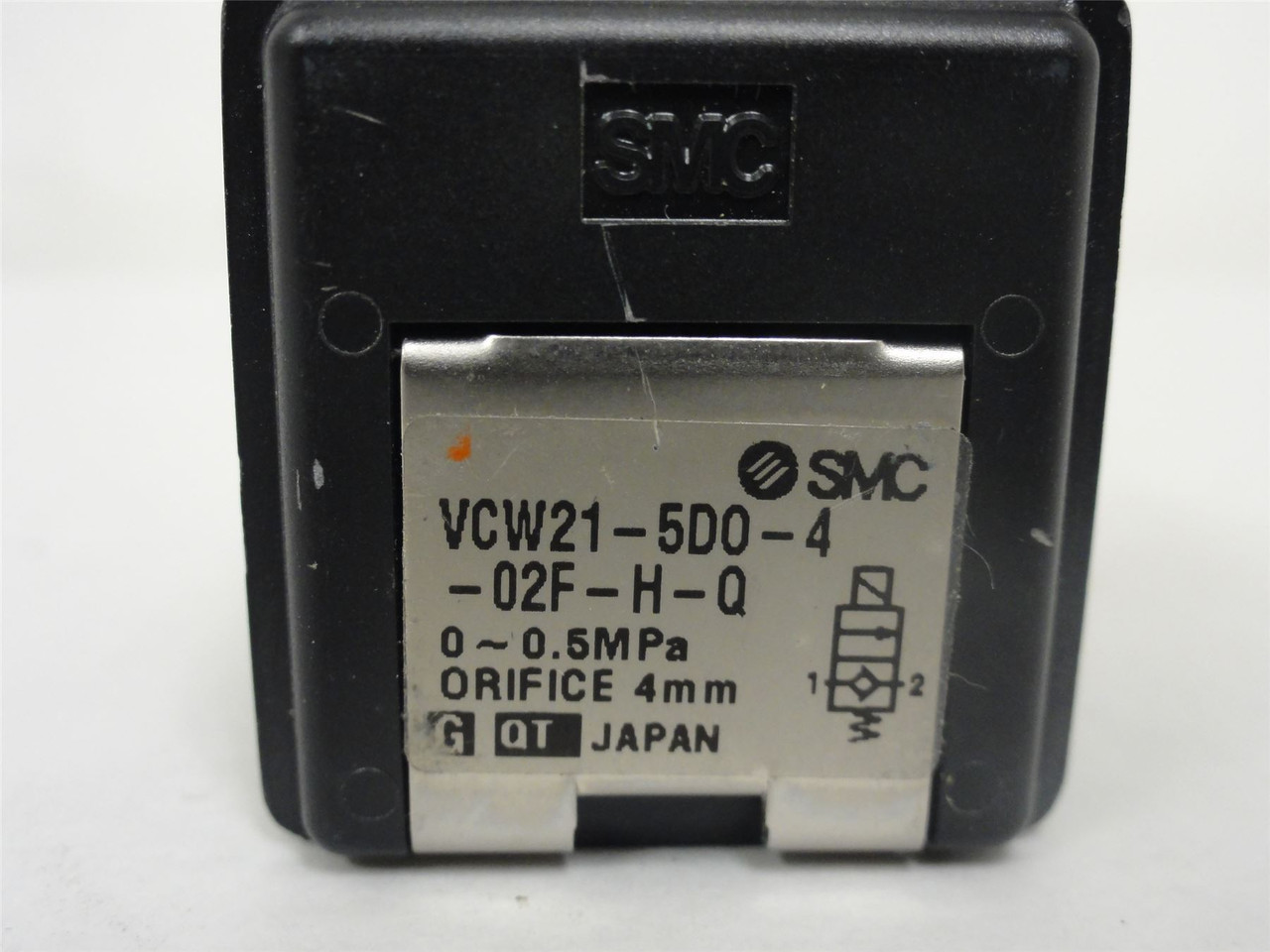 SMC VCW21-5DO-4-02F-H-Q; Solenoid Valve; 24VDC; 0-0.5MPa