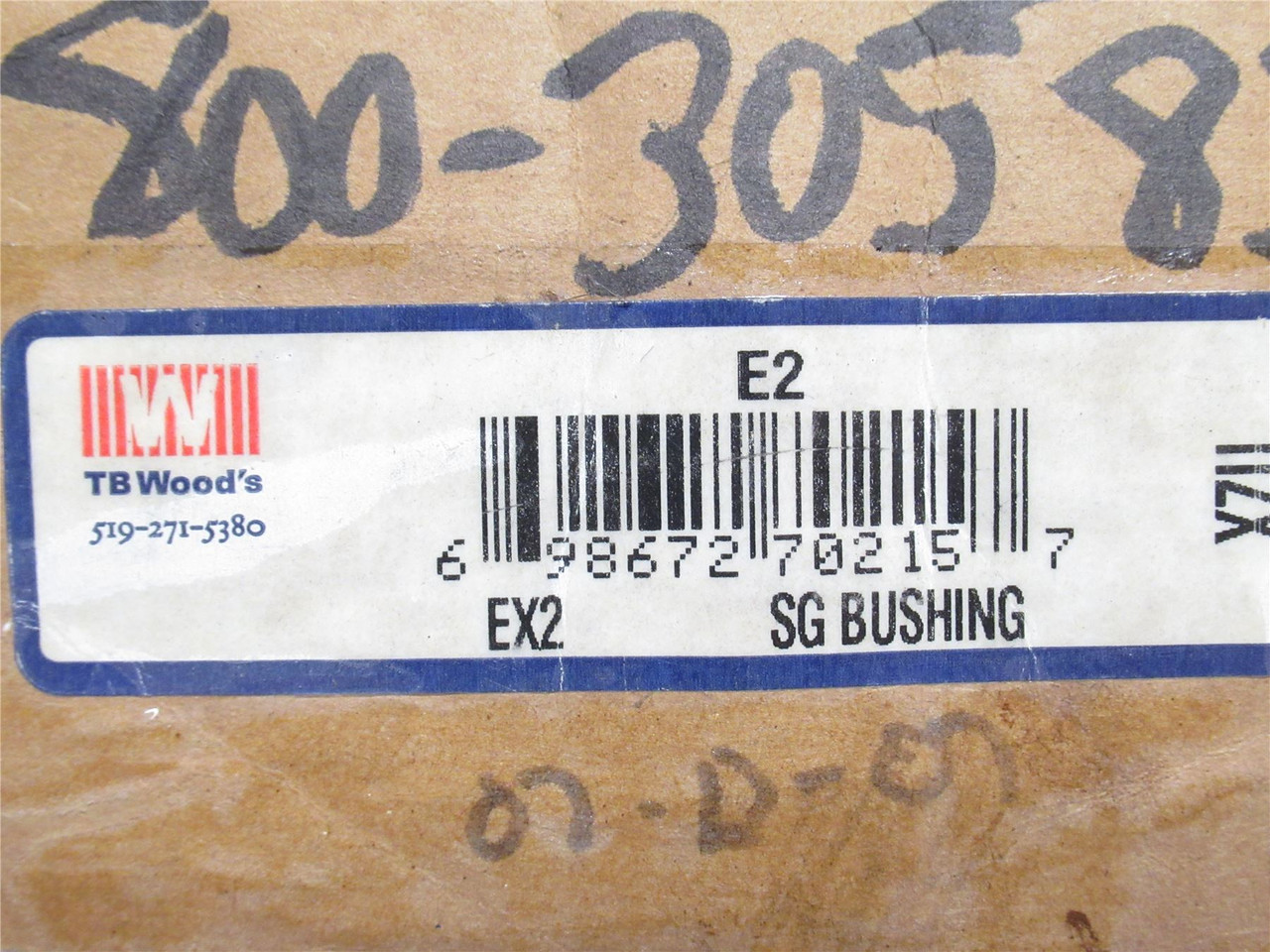 TB Woods E2; QD Bushing; 2"ID x 6" Flange OD