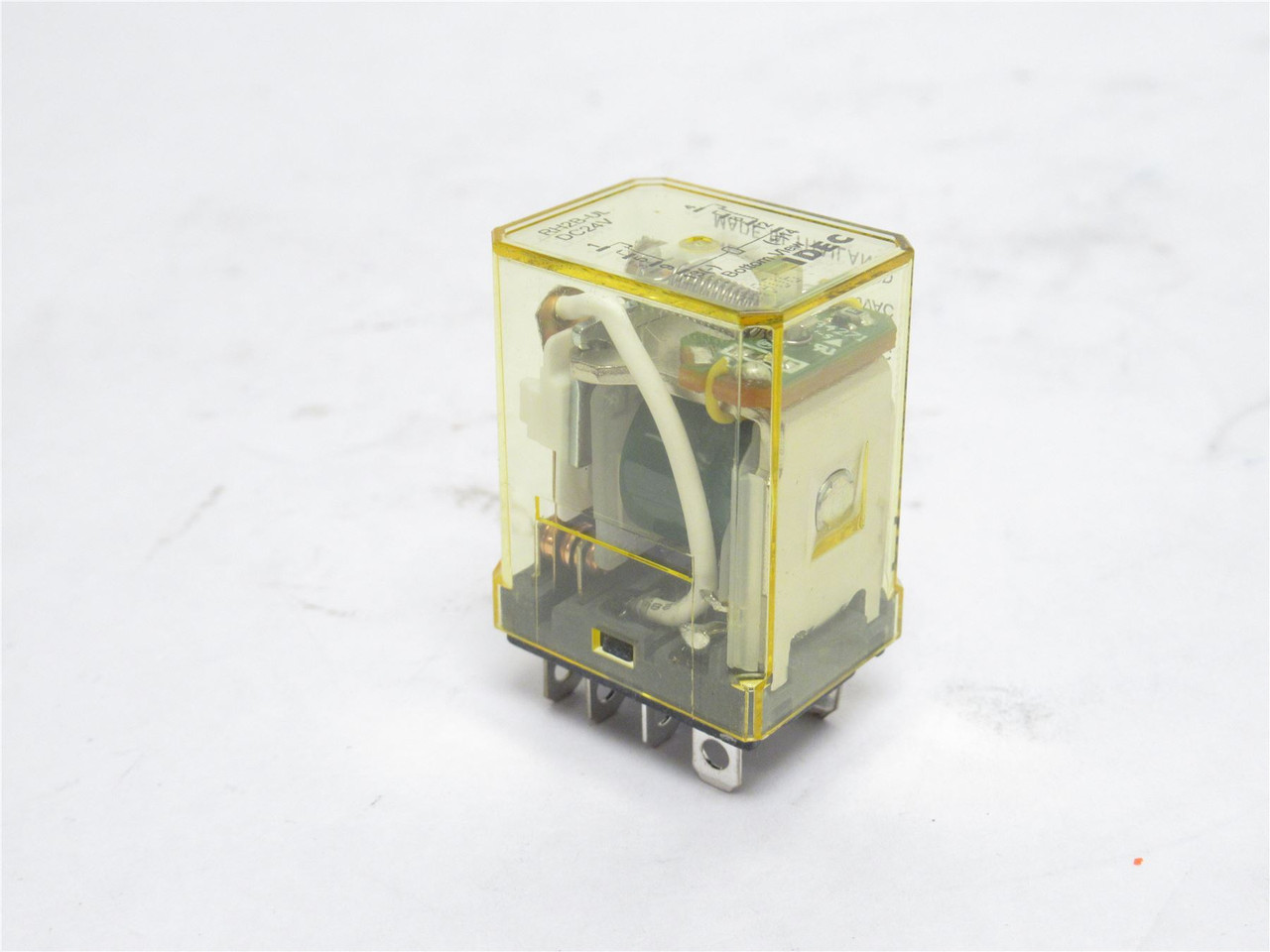 Idec RH2B-UL24VDC; Relay; 10A; 300VAC; Coil: 24VDC; DPDT