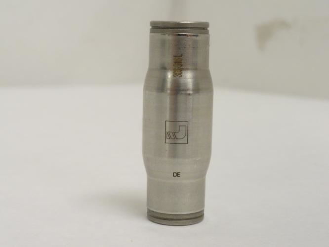 Legris 3806 60 00; Straight Union; 3/8" Push To Connect; SS-316