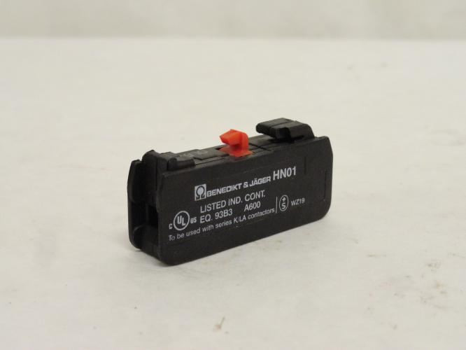 Benedict & Jager HN01; Contact Block; 10 Amps; 690VAC; 1-NO