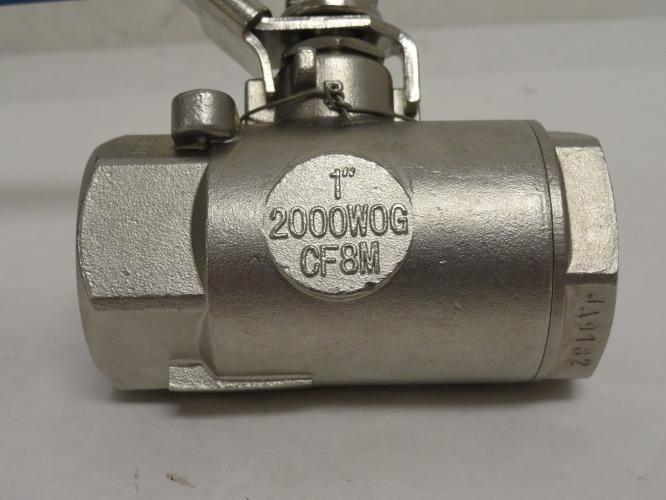 MTG- M2007AR-SS; Inline Ball Valve; SS-316; 1NPT; 2000WOG