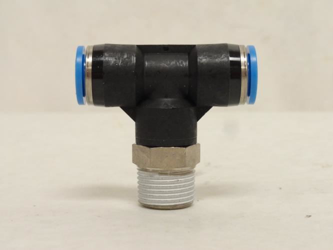 Festo QST-3/8-10; Lot-2 T-Fitting 153113; 10mm PTC x 3/8 NPT