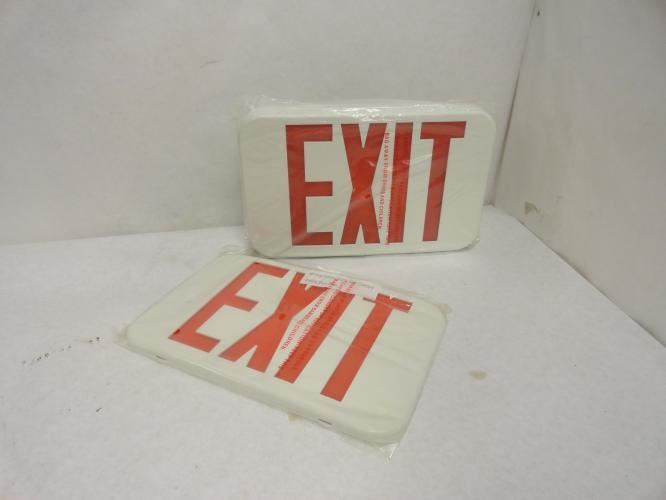 Lithonia EXR LED EL M6; Red LED EXIT light