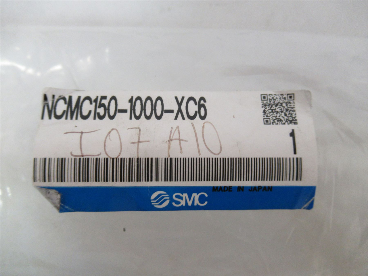 SMC NCM150-1000-XC6; Air Cylinder 1.5"Bore x 10"Stroke