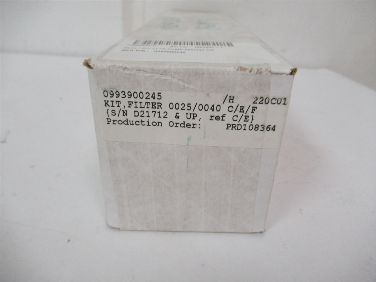 Busch 993900245; Vacuum Filter 0025/0040 C/E/F Sealed Box