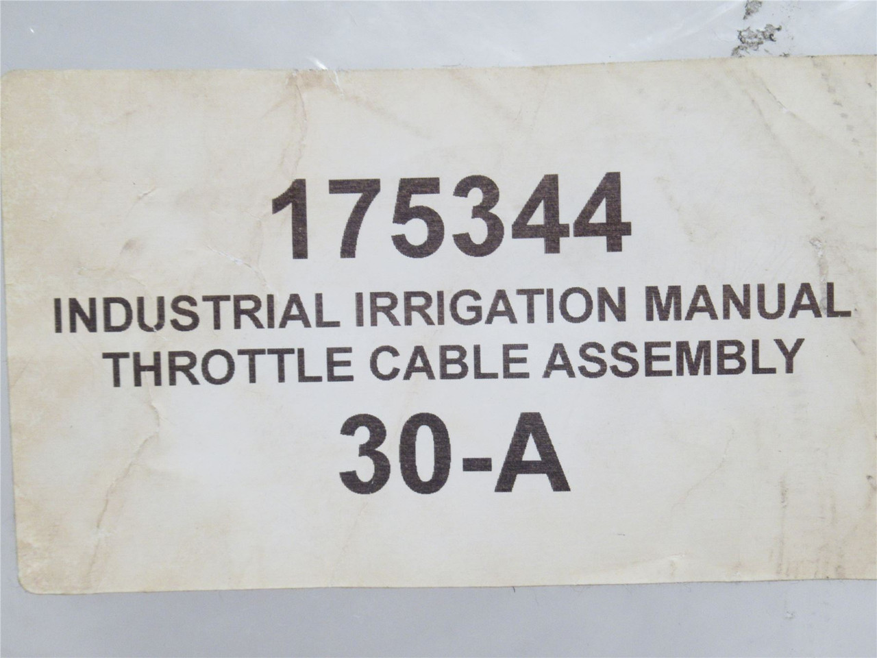 MFG- 175344; Manual Throttle Cable Assembly; 54" Long