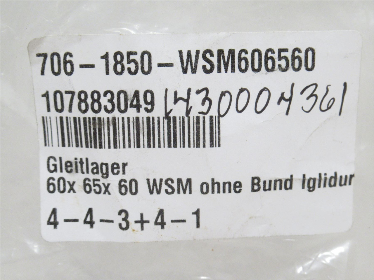 Wolftec 7061850WSM606560; Bearing Bushing W300 60mmID; 65mmOD