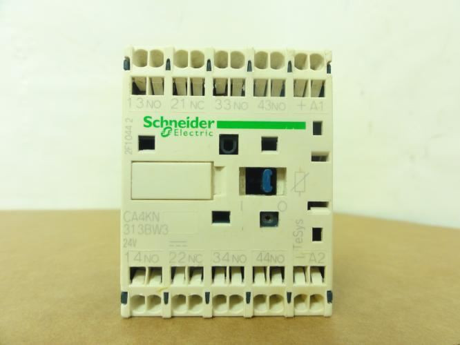 Schneider CA4KN313BW3; Control Relay; 10A 3P 690V; Coil: 24VDC