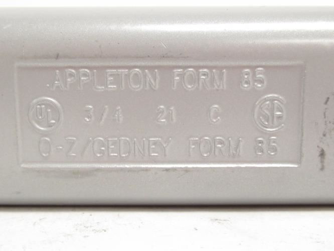 Appleton C75A; Lot-3 Aluminum Conduit Body; Type: C; 1/2NPT