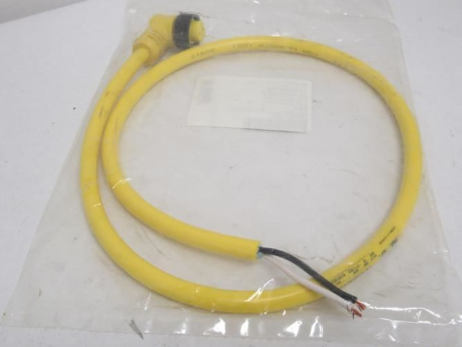 Woodhead 1300060134; Single-Ended Cordset 40710-90; 3' Long