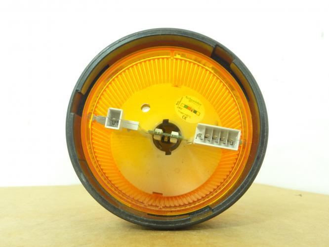 Schneider XVBC2B5; Orange LED Beacon; 24VAC; 70mm Base
