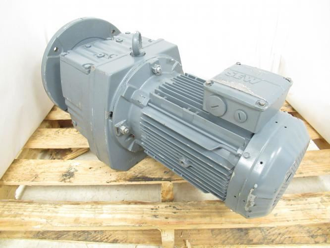 SEW RF87DRN100L4/ES7A/DH; Gear Motor; 72.57:1 Ratio; 220-230/380-400V