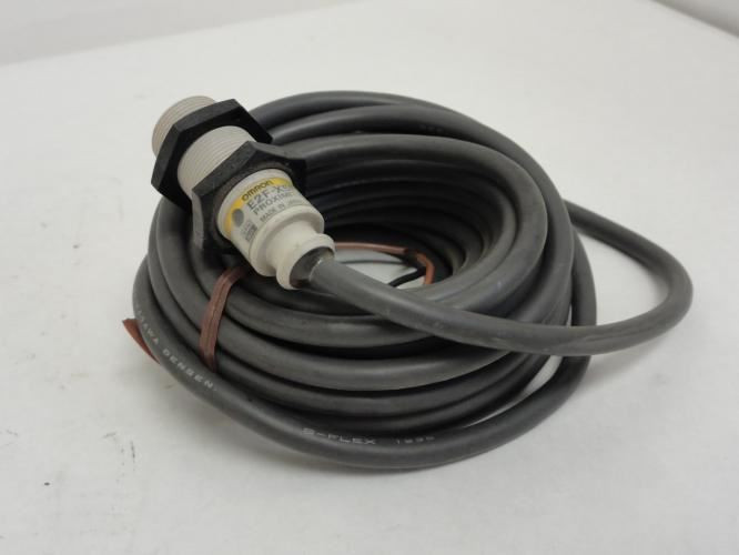 Omron E2F-X5E1; Proximity Sensor; Inductive; 10-30VDC; 18' Cable