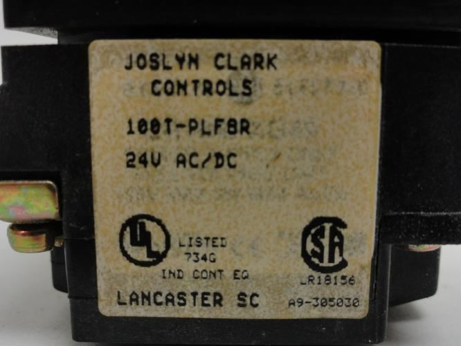 Joslyn Clark 100TPLF8R; Pilot Light BUL 100T; Red; 24VAC