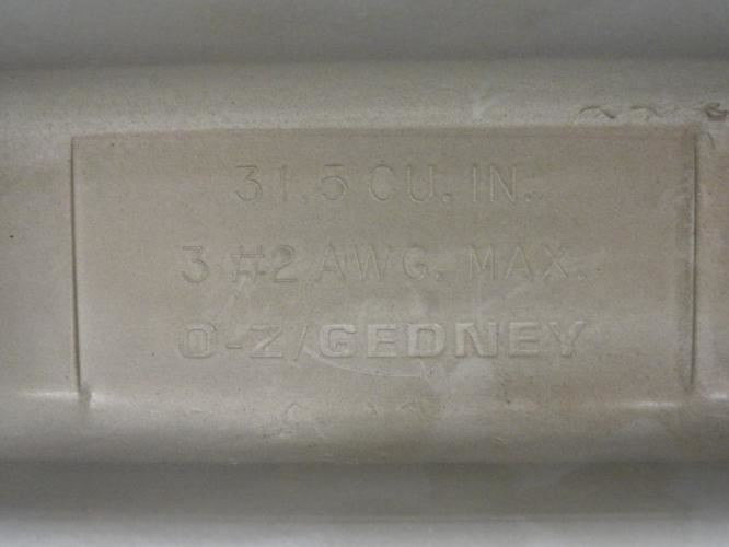 OZ/Gedney C-125A; Conduit Body; 1-1/4NPT; Malleable Iron
