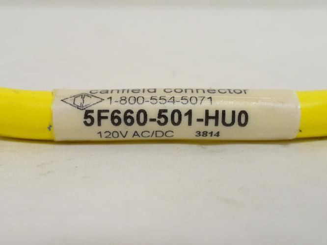 Canfield 5F660-501-HU0; Solenoid Connector; 120VAC; 6' Long